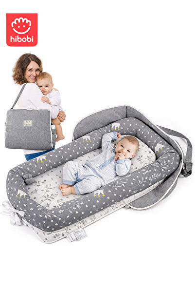 hibobi Store-Style Foldable & Washable Infant & Toddler Outdoor Travel Bed Crib