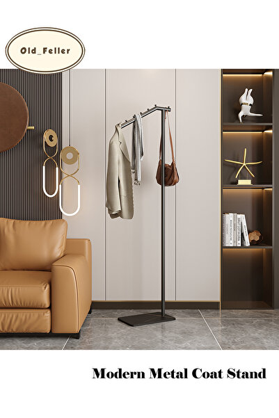 Old_Feller Modern Metal Coat Rack: Stylish, Durable & Easy Clean for Any Room.
