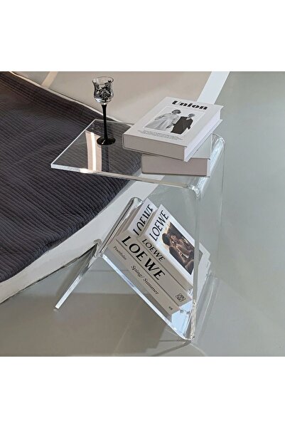 FEZA GROUP AKRİLİK DERGİLİK YAN SEHPA