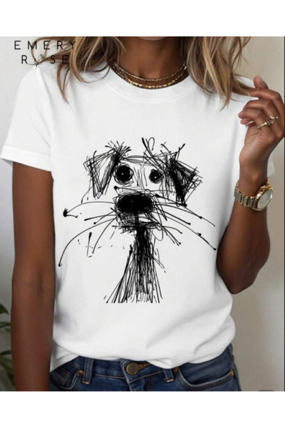 ALCİNOUS ΝΕΟ ΣΧΕΔΙΟ ETEGI ΟΒΑΛ ΣΛΙΜ ΦΙΤ ΜΠΑΣΙΚ ΛΟΥΡΙΕΡ ΛΕΥΚΟ ΤΥΠΩΜΕΝΟ ΓΥΝΑΙΚΕ...