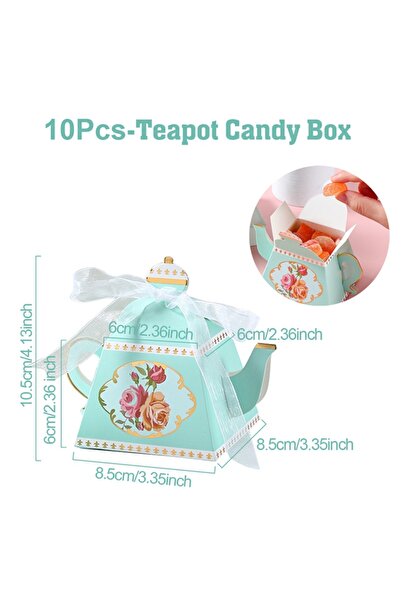 Choice 10pcs candy boxes-B Pink Tea Party Cake Stand Birthday Party Decoratio...