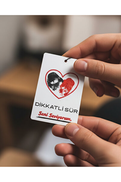 TENİVA Sevgiliye Özel Parmak İzi Oto Kokusu Kiti - Parfüm Hediyeli