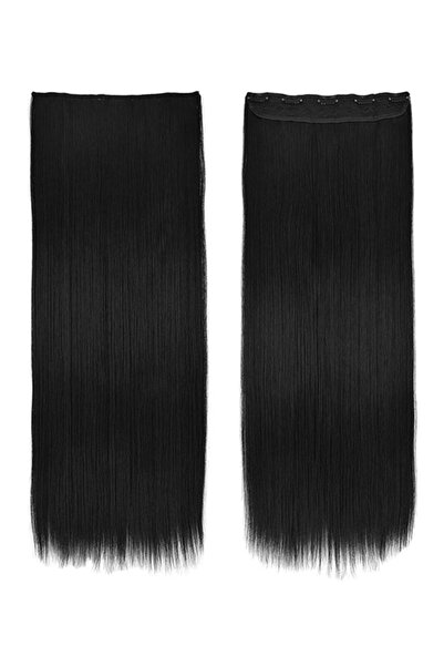 HALAMODO باروكة شعر مستقيمة أنيقة من قطعة واحدة من الدانتيل بطول 70 سم