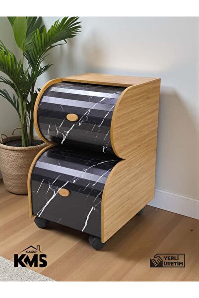 ozbience İki Katlı Sürgülü Ahşap Sebzelik, Pratik ve Şık Tasarım