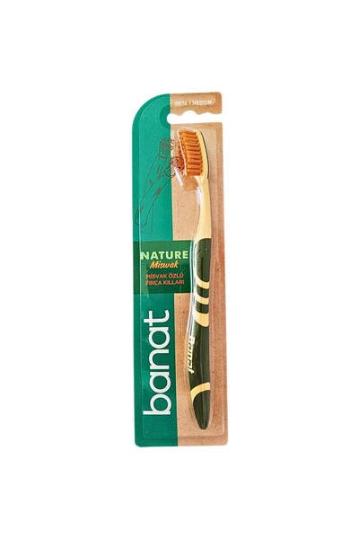 Siwak Set 6 x Periuta de Dinti Naturala Miswak Medium, cu Peri Medii