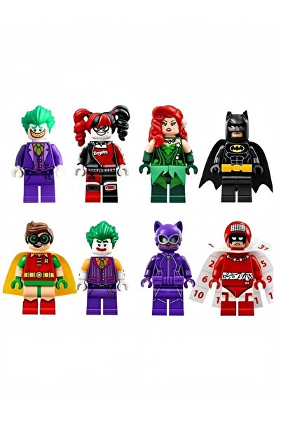 HALAMODO 8-Piece Batman Series Superhero Action Figures