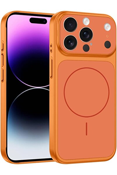 Margoun Converter Case for iPhone 14 Pro Max to 17 Pro Max-Hard TPU-Orange