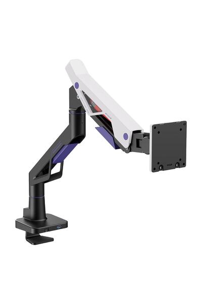 Brateck Atlas Neo 24-57 inç Uyumlu Amortisörlü Beyaz Monitör Kolu (LDT95-C012UC)