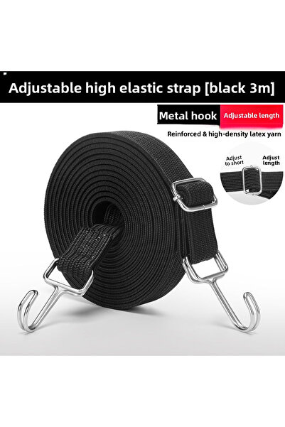 Choice6 Black3 أربطة مطاطية للدراجات النارية، حبال أمتعة، خطافات، ربطات حبال ...