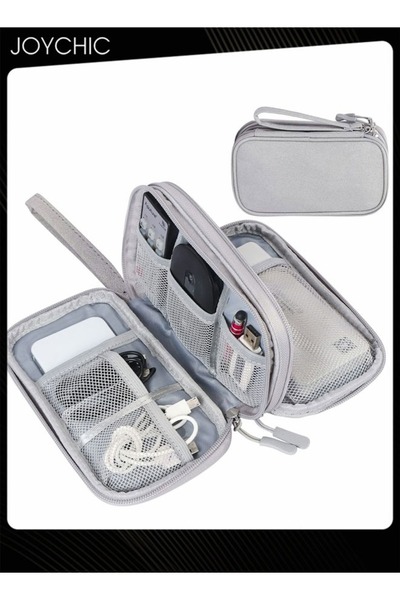 HALAMODO Data Cable Storage Bag Travel Portable Multi-functional Protective D...