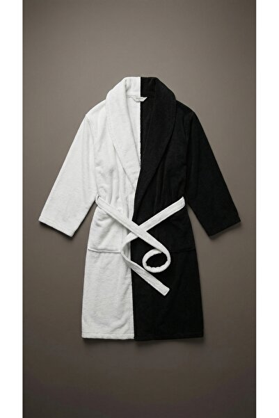 Minteks Lueur Contrast Şalyaka Men's Bathrobe
