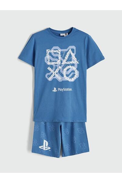 LC Waikiki Boy's Playstation Printed Shorts Pajama Set (S6)