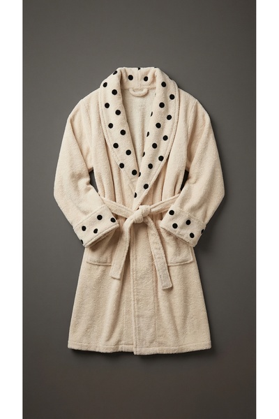 Minteks Lueur Noire Women's Shawl Bathrobe