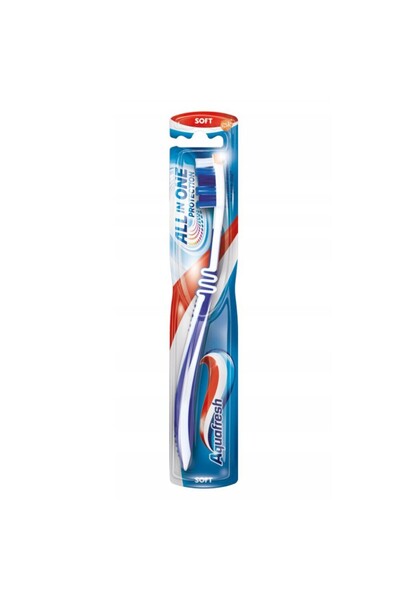 Aquafresh Set of 2 x All In One Soft Toothbrush, with Soft Bristles