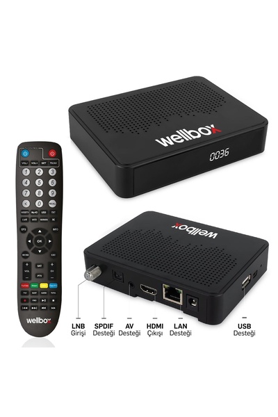 Allians Mini HD Uydu Alıcı, Ethernet, Wi-Fi, IPTV, YouTube, Kompakt Tasarım