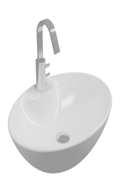 Eca SEREL ÇANAK LAVABO BATARYA DELİKLİ 41X55