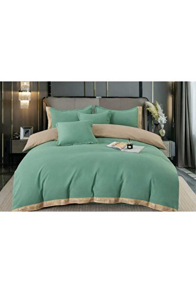 ANATOLIATEKSTILE Premium Cotton Bed Linen, 6 Pieces, Elegant Modern Design, H...