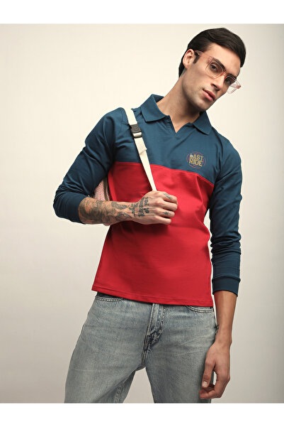 Difference of Opinion By Styli Men Color Block Regular Fit Polo