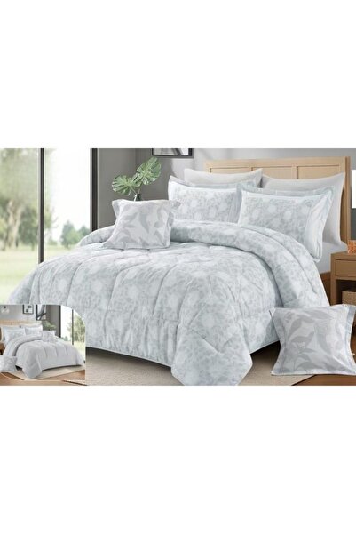 smart home 8-Piece Luxury Microfiber Double Bedspread & Duvet Cover Set 260x2...