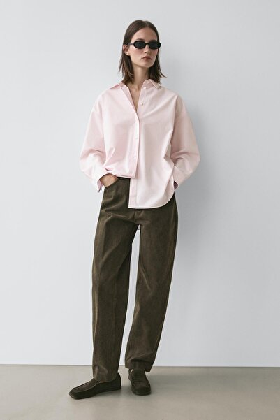 Massimo Dutti Pamuklu poplin gömlek