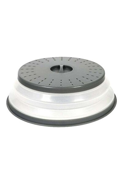 Tovolo غطاء طعام الميكروويف المتين المقاوم للحرارة والقابل للطي، لون فحمي كبير