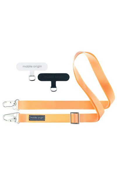 Mobile Origin Adjustable Lanyard, 25mm, Peach Fuzz, Universal Fit