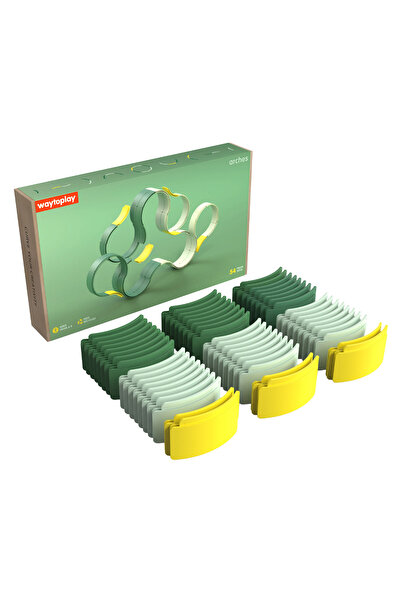 waytoplay Arches, Builder set cu 54 piese, copii varsta 3-9 ani