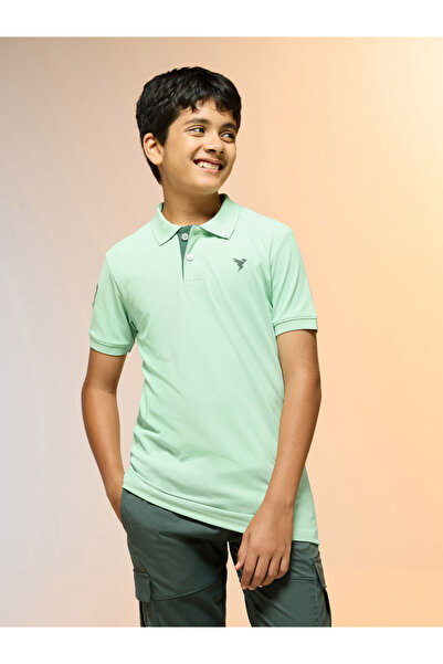Technosport By Styli Boys Solid Slim Fit Sports Polo T-shirt