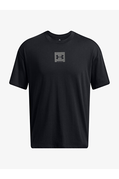 Under Armour تي شيرت كاجوال للرجال من Ua M Hw Os Sm Box Ss 1386803-001 أسود