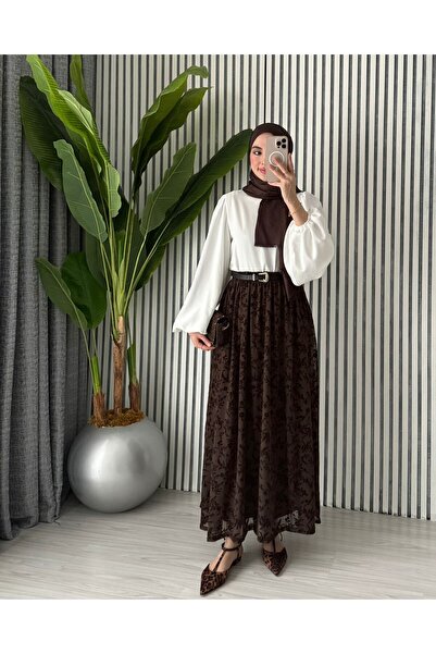 Molly Nelly Ženska Postavljeno Čipka komadna moderna Zvonast kroj suknja