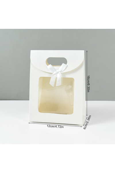 Choice 20pcs S-White 10/20pcs Black White Gift Box with Clear Window Wedding ...