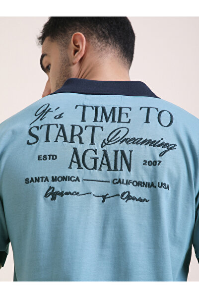 Difference of Opinion By Styli Men Relaxed Fit Embroidery Polo