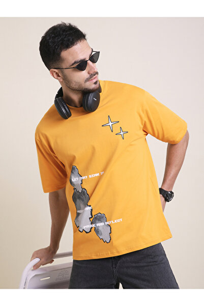 Difference of Opinion By Styli Men Oversized Short Sleeve Printed T-Shirt