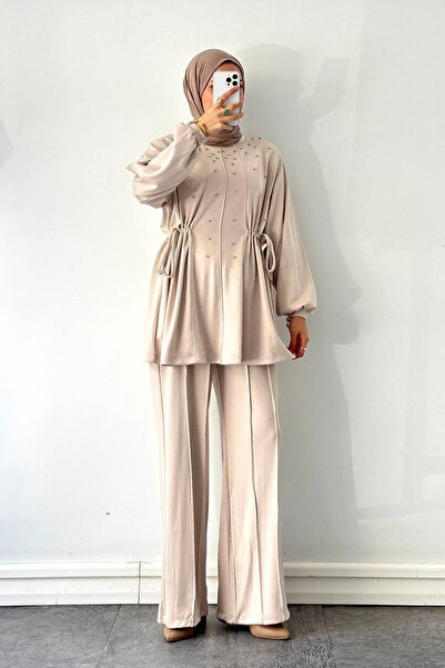 lamelif Stone Double Set Cream