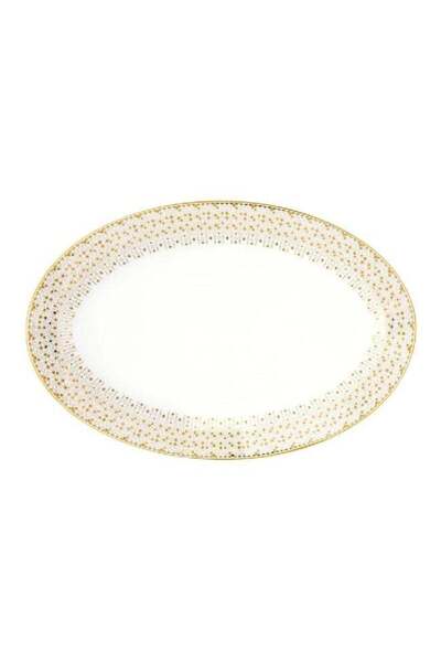 Generic Easy Life High Quality Porcelain Oval Shaped Serving Platter White an...
