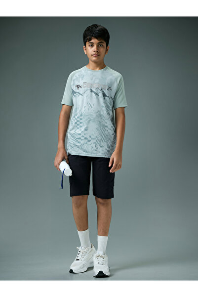 Technosport By Styli Boys Slim Fit Printed Sports T-Shirt