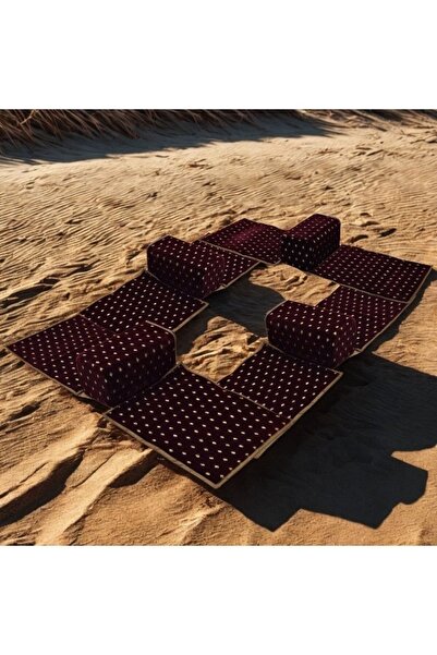 smart home 4-Piece Waterproof Floor Seating Set for 8 (120×60 cm) – Foldable ...