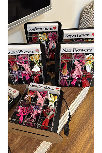 Sukugift Çiçek Otomatı Makinesi Love Flowers Kişiye Özel Buket şeklinde Mini ...