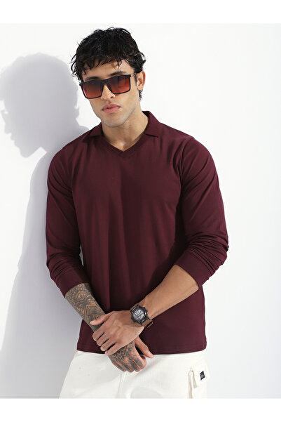 Dillinger By Styli Men Regular Fit Long Sleeve Solid T-Shirt