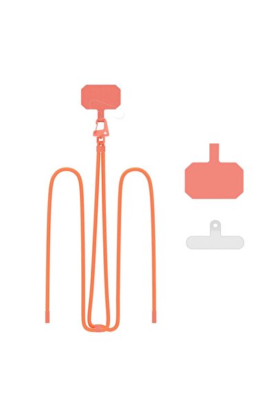 Tech-Protect Adjustable Orange C5S Crossbody Mobile Phone Rope
