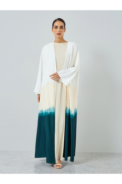 Take Two By Styli Women Amber Print Long Sleeve Abaya