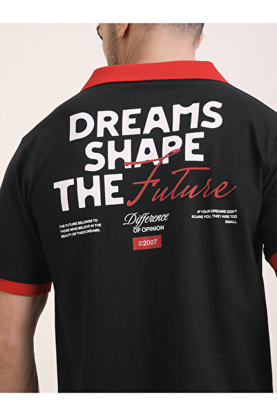 Difference of Opinion By Styli Men Relaxed Fit Printed Polo