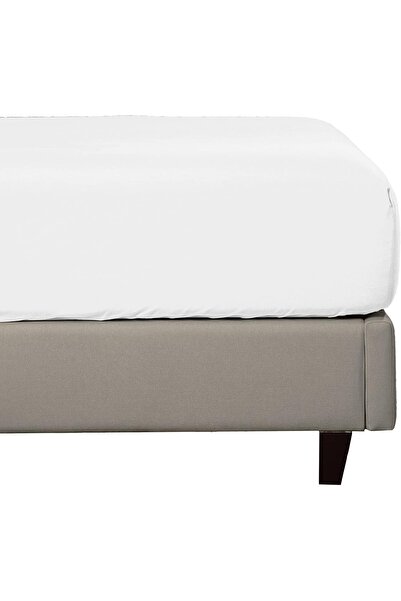 OEM Sleep Mantra fitted sheet, cotton/polyester, white, 140 x 200 x 30 cm