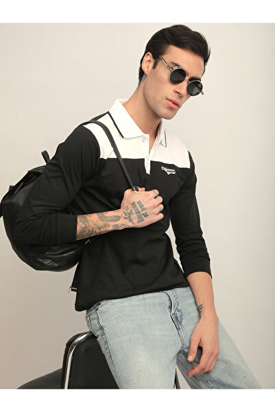 Difference of Opinion By Styli Men Color Block Regular Fit Polo