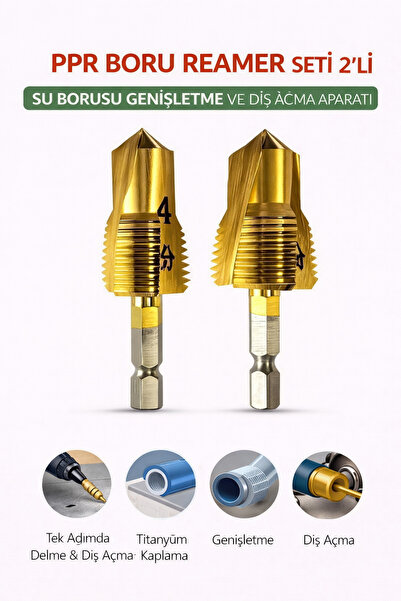 SENBANG PPRC PVC Boru Diş Açma Kılavuz Ucu – Kendinden Delmeli İç Diş Açma Ap...