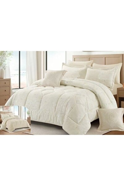 smart home 5-Piece Luxury Microfiber Bedspread & Duvet Cover Set 230x170cm Re...