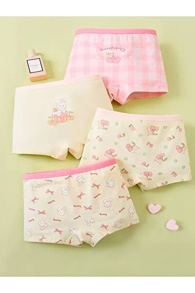 Styli عبوة من 4 قطع - سراويل داخلية قطنية مطبوع