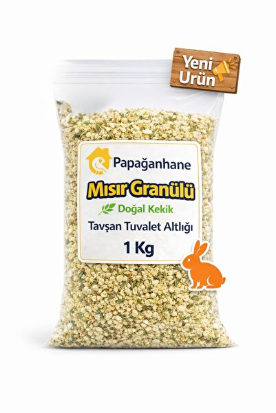 Papağanhane Doğal Kekikli Mısır Granülü Tavşan Tuvalet Altlığı | Koku Önleyic...