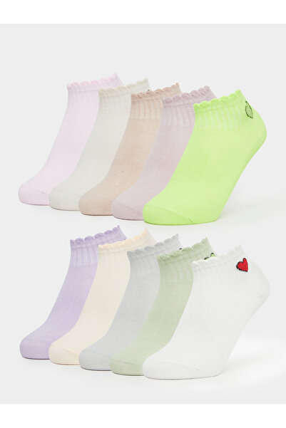 Styli Pack of 10 - Girls Ankle Socks
