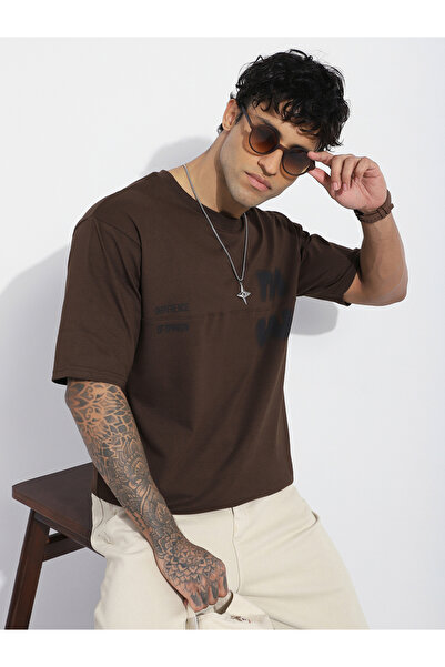 Difference of Opinion By Styli Men Oversized Short Sleeve Printed T-Shirt